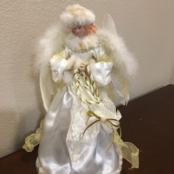 NORTHLIGHT 16" ANGEL TREE TOPPER - Picture 1 of 7